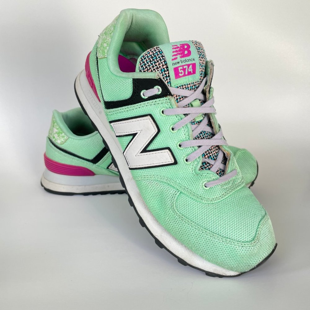 New Balance Art School 574 Classic Running Shoes WL574ASE, Agave Green, Size 10